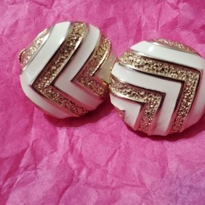 Vintage Piscitelli signed clip on earrings